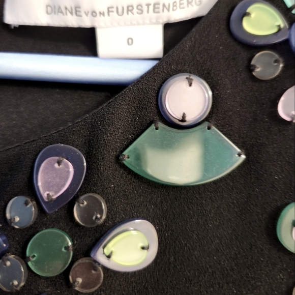 Diane Von Furstenberg 0 Little Black Dress - Picture 2 of 3